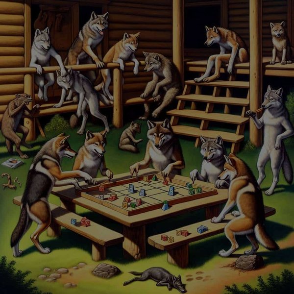 Quel est le rôle des jeux dans le développement social des jeunes loups ?